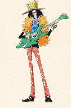  1boy brook_(one_piece) lowres male_focus official_art one_piece shounen_jump solo tagme  rating:Sensitive score:0 user:Kyuubi_Killer