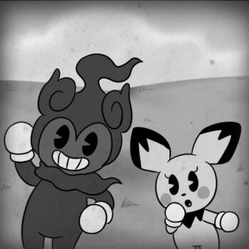  1930s_(style) artist_request gen_2_pokemon gen_7_pokemon gloves legendary_pokemon lowres marshadow mythical_pokemon nintendo no_humans pac-man_eyes pichu pokemon pokemon_(creature) source_request  rating:Sensitive score:3 user:Railfaneric
