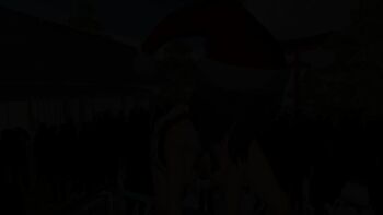  1girl 3d animated artist_name ass audible_music black_hair blush breasts christmas convenient_arm convenient_censoring crowd hanging_breasts hat leaning_forward mikumikudance_(medium) no_panties partially_visible_vulva ponkanman pussy red_eyes santa_costume santa_hat shameimaru_aya short_hair solo_focus sound tagme touhou video  rating:Questionable score:5 user:Qwertyuiop999