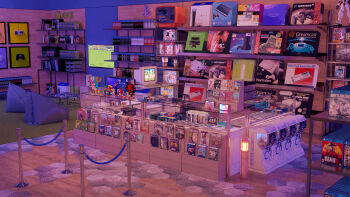  3d absurdres bad_link batman batman_(series) batman_symbol battleborn baymax bean_bag_chair big_hero_6 dc_comics deadpool deadpool_(series) display_case funko_pop game_console gashapon gundam highres just_dance knuckles_the_echidna luigi mario mario_(series) marvel monitor nintendo nintendo_switch no_humans omorphia one_piece playstation_1 playstation_2 playstation_3 playstation_4 playstation_5 playstation_logo red_dead_redemption_(series) red_dead_redemption_2 sega sega_dreamcast sega_mega_drive shadow_the_hedgehog shelf slinky_dog sonic_(series) sonic_the_hedgehog tails_(sonic) television the_lego_group tony_tony_chopper toy_story waluigi wario xbox_logo xbox_one 