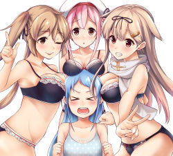 >_< 10s 4girls ;p black_bra black_panties blue_bra blue_hair blush bra breast_envy breast_press breast_rest breasts brown_hair cleavage from_side grin hair_ornament hairclip haregama_shiina harusame_(kantai_collection) hat index_finger_raised kantai_collection large_breasts long_hair looking_at_viewer medium_breasts multiple_girls murasame_(kantai_collection) one_eye_closed panties pink_hair polka_dot polka_dot_bra samidare_(kantai_collection) scarf simple_background small_breasts smile tears tongue tongue_out twintails underwear v white_background white_scarf yuudachi_(kantai_collection) rating:Safe score:10 user:danbooru >_< 10s 4girls ;p black_bra black_panties blue_bra blue_hair blush bra breast_envy breast_press breast_rest breasts brown_hair cleavage from_side grin hair_ornament hairclip haregama_shiina harusame_(kantai_collection) hat index_finger_raised kantai_collection large_breasts long_hair looking_at_viewer medium_breasts multiple_girls murasame_(kantai_collection) one_eye_closed panties pink_hair polka_dot polka_dot_bra samidare_(kantai_collection) scarf simple_background small_breasts smile tears tongue tongue_out twintails underwear v white_background white_scarf yuudachi_(kantai_collection) rating:Safe score:10 user:danbooru