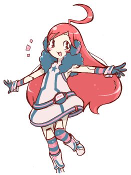  1girl ahoge boots cyber_fashion drawpile_(medium) dress headphones jaggy_lines joints long_hair looking_at_viewer negiwave2000 oekaki outstretched_arms robot_joints sf-a2_miki simple_background socks solo standing standing_on_one_leg striped_clothes striped_socks very_long_hair vocaloid white_background wrist_cuffs 