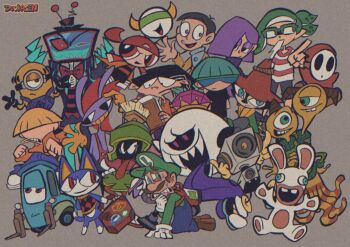  animal_crossing brick_(ppg) cars_(movie) cartoon_network child codename:_kids_next_door corocoro crossover crown disney doraemon doukasen3 ed_edd_n_eddy edd_(ed_edd_n_eddy) facial_hair ghost gooigi hat jax_(the_amazing_digital_circus) king_boo luigi luigi's_mansion luigi's_mansion_3 mask minion_(despicable_me) minions_(movie) mustache nintendo nobi_sewashi numbah_4 overalls pixar poltergust_g-00 powerpuff_girls rabbid rabbit raving_rabbids rayman_raving_rabbids rover_(animal_crossing) shin-ei_animation shirt shoes shota shy_guy sweater the_amazing_digital_circus universal_studios vacuum warner_bros. 