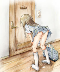 1girl ass bag blue_skirt brown_hair door female from_behind full_body highres indoors kneehighs leaning_forward long_hair original panties peeing peeing_self pleated_skirt puddle shirt short_sleeves skirt solo standing underwear upskirt watakarashi wet_clothes wet_panties white_legwear white_panties white_shirt rating:Questionable score:16 user:AngryZapdos 1girl ass bag blue_skirt brown_hair door female from_behind full_body highres indoors kneehighs leaning_forward long_hair original panties peeing peeing_self pleated_skirt puddle shirt short_sleeves skirt solo standing underwear upskirt watakarashi wet_clothes wet_panties white_legwear white_panties white_shirt rating:Questionable score:16 user:AngryZapdos