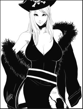  1girl b._jenet b.jenet breasts coat dress falcoon female_focus hat large_breasts long_hair looking_at_viewer pale_skin standing the_king_of_fighters thick_thighs thighs wide_hips 