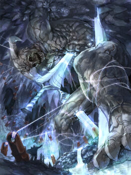  cave epic monster pixiv_fantasia pixiv_fantasia_1 sword tako_(pixiv8535) weapon  rating:Sensitive score:14 user:danbooru