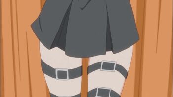  1girl animated animated_gif clothes_lift female_focus konjiki_no_yami legs panties skirt skirt_lift solo to_love-ru underwear undressing  rating:Questionable score:129 user:Gabrien