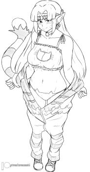 1girl absurdres blush breasts cat_cutout cat_ear_panties cat_lingerie cleavage cleavage_cutout clothing_cutout female_focus highres looking_at_viewer looking_up monochrome nintendo panties pointy_ears princess_zelda sketch solo the_legend_of_zelda the_legend_of_zelda:_a_link_between_worlds underwear undressing zelda_(a_link_between_worlds) zeromomentai