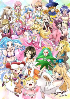  6+girls :o ^_^ alena_(dq4) amelia_wil_tesla_seyruun armlet aurora_sya_lis_kaymin baggy_pants barefoot bikini bikini_top_only black_choker blind blonde_hair blue_cape blue_eyes blue_hair blue_hat blunt_sidelocks blush bracelet braid brown_eyes brown_hair cape chasing child choker circlet clenched_hands cloak closed_eyes code_geass collar commentary_request crown crown_braid curly_hair doll_joints double_bun dragon_quest dragon_quest_dai_no_daibouken dragon_quest_iv dress earrings ecute elbow_gloves elena_pakapuka envelope estellise_sidos_heurassein everyone facial_mark fate/grand_order fate_(series) final_fantasy final_fantasy_ix food gamigami_maou_(artist) garnet_til_alexandros_xvii glasses gloves gold_armlet gold_bracelet gold_bracer gold_circlet gold_crown gold_earrings gold_trim gothic_lolita green_dress green_hat grin gundam gundam_wing gurren-lagann hair_bun hands_up harem_pants hat highres hime-sama_"goumon"_no_jikan_desu hime_(himesama_goumon) holding holding_envelope holding_food holding_stuffed_toy hood hooded_cloak hoop_earrings horned_hood horns jashin-chan_dropkick jester_cap jewelry jilva_(popolocrois) joints juliet_sleeves lolita_fashion long_dress long_hair long_sleeves looking_at_viewer maou-jou_de_oyasumi mario_(series) metal_collar mini_crown multicolored_hair multiple_girls necklace necktie nefertari_vivi nervous_smile nia_teppelin nintendo nunnally_vi_britannia off-shoulder_dress off_shoulder one_eye_closed one_piece open_mouth orange_hair osakabehime_(fate) own_hands_together pants parted_lips pink_cloak pink_dress pink_hair pointed_crown pointy_ears ponytail popolocrois popolocrois_monogatari_2 princess princess_leona princess_peach princess_zelda puffy_sleeves purple_eyes purple_shoes red_eyes relena_peacecraft shawl shoes short_dress short_hair shoulder_pads sidelocks sitting slayers sleeping sleeveless sleeveless_dress smile sphere_earrings star_(symbol) star_facial_mark stuffed_animal stuffed_toy super_smash_bros. sweatdrop swimsuit takoyaki tales_of_(series) tales_of_vesperia teardrop_earrings teddy_bear the_legend_of_zelda the_legend_of_zelda:_breath_of_the_wild toothpick toppema_(crayon_shin-chan) trait_connection two-tone_hair v-shaped_eyebrows vambraces very_long_hair victory_rolls white_crown white_dress white_gloves 