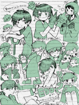  6+boys :3 aged_down animification antenna_hair bilingual_text blush blush_stickers can chain character_doll character_name chibi child coat cola commentary doll drawstring drink_can edd_(eddsworld) eddsworld english_text fudanshi future_edd_(eddsworld) green_theme gun hair_over_eyes hand_puppet hard_hat hat heart helmet high_collar holding holding_gun holding_weapon hollow_eyes hood hood_down hoodie hug lined_paper long_sleeves looking_at_viewer male_focus matt_(eddsworld) mittens mixed-language_text monochrome multiple_boys multiple_persona official_alternate_costume official_alternate_hairstyle open_clothes open_coat pajamas pants pen_(medium) pom_pom_(clothes) puppet scene_reference shipping_(fandom) shirt shoes short_hair short_sleeves shovel sitting sketch sn_se_u_uwu swept_bangs tom_(eddsworld) topless_male tord_(eddsworld) traditional_media translation_request weapon winter_clothes 