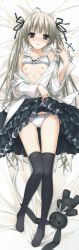1girl absurdres bed_sheet black_eyes black_legwear black_ribbon black_skirt blush bra bra_lift breasts cross dakimakura feet flat_chest from_above hair_ribbon hashimoto_takashi highres huge_filesize kasugano_sora long_hair long_image looking_at_viewer lying nipples no_shoes on_back open_clothes open_shirt panties ribbon shirt side-tie_panties silver_hair skirt skirt_lift solo string_panties stuffed_animal stuffed_toy tall_image thighhighs tied_hair twintails underwear white_panties white_shirt yosuga_no_sora rating:Questionable score:25 user:spiderfan 1girl absurdres bed_sheet black_eyes black_legwear black_ribbon black_skirt blush bra bra_lift breasts cross dakimakura feet flat_chest from_above hair_ribbon hashimoto_takashi highres huge_filesize kasugano_sora long_hair long_image looking_at_viewer lying nipples no_shoes on_back open_clothes open_shirt panties ribbon shirt side-tie_panties silver_hair skirt skirt_lift solo string_panties stuffed_animal stuffed_toy tall_image thighhighs tied_hair twintails underwear white_panties white_shirt yosuga_no_sora rating:Questionable score:25 user:spiderfan