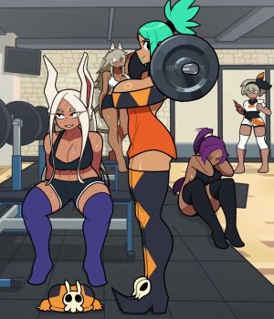  5girls abs animal_ears animated aqua_hair aqua_lips argyle_clothes argyle_thighhighs barbell bare_shoulders barefoot bea_(pokemon) black_bodysuit black_hairband black_leotard bleach blue_eyes bodysuit bodysuit_under_clothes boku_no_hero_academia boots bouncing_breasts bow bow_hairband breasts cat_ears cat_girl cerebella_(skullgirls) choker cleavage closed_mouth crossover dark-skinned_female dark_skin detached_sleeves dress duplicate exercising eyepatch eyeshadow facial_scar female_focus from_side full_body gen_4_pokemon ghislaine_dedoldia gloves green_hair grey_eyes grey_hair gym hair_between_eyes hair_bow hairband hat heattech_leotard high_heel_boots high_heels highleg highleg_leotard highres holding indoors knee_pads large_breasts leotard lipstick living_clothes long_eyelashes long_hair looking_at_viewer makeup mirko muds multiple_crossover multiple_girls muscular muscular_female mushoku_tensei navel nintendo one-eyed pants parted_bangs pointy_boots pokemon pokemon_swsh ponytail print_shirt print_shorts purple_hair rabbit_ears rabbit_girl red_eyes rotom rotom_phone scar scar_on_cheek scar_on_face scar_on_stomach shihouin_yoruichi shirt short_dress short_hair short_sleeves shorts side_slit side_slit_shorts single_glove sit-up sitting skull skullgirls sleeveless sleeveless_turtleneck smile socks sports_bra squat_(exercise) squatting sweat tagme tail tail_ornament tail_ring tank_top taut_leotard thick_thighs thighhighs thighs tied_shirt toned toned_female trait_connection turtleneck unworn_hat unworn_headwear vice-versa_(skullgirls) video weightlifting weights white_hair yellow_eyes 