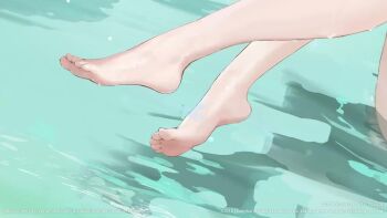 1girl animated arms_up audible_music azur_lane barefoot bikini bois_belleau_(azur_lane) bois_belleau_(steamy_therapy)_(azur_lane) bouncing_breasts breasts choker collarbone cup curvy english_text front-tie_top grey_hair hair_intakes hair_ribbon hands_up highres huge_breasts legs_up long_hair long_sleeves mole mole_under_eye official_alternate_costume official_art onsen partially_submerged plant pointy_ears ribbon soles sound strap_pull subtitled swimsuit tagme thick_thighs thighs twintails underboob very_long_hair video wardrobe_malfunction wet white_bikini white_ribbon wide_hips rating:Questionable score:66 user:PuttHutt