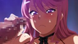  1girl animated breasts censored cum cum_in_mouth cum_on_body cum_on_breasts cum_on_upper_body ejaculation fellatio huge_breasts ima_ria long_hair mosaic_censoring nipples oral paizuri pink_hair sound tagme video yumenoki_seika  rating:Explicit score:135 user:jojosstand