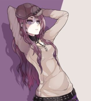  1girl belt hat lackless piercing tagme  rating:Sensitive score:0 user:boznsj3