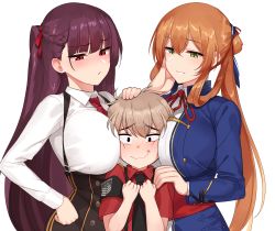 1boy 2girls age_difference bangs blunt_bangs blush braid breasts brown_hair child commander_(girls_frontline) embarrassed eyebrows_visible_through_hair girl_sandwich girls_frontline green_eyes hair_ribbon hand_on_another's_head hand_on_another's_shoulder hand_on_hip height_difference highres huge_breasts long_hair m1903_springfield_(girls_frontline) multiple_girls ndgd one_side_up parted_lips ponytail purple_hair red_eyes ribbon sandwiched side_braid sidelocks simple_background smile sweatdrop underbust wa2000_(girls_frontline) wavy_mouth white_background rating:Safe score:16 user:danbooru 1boy 2girls age_difference bangs blunt_bangs blush braid breasts brown_hair child commander_(girls_frontline) embarrassed eyebrows_visible_through_hair girl_sandwich girls_frontline green_eyes hair_ribbon hand_on_another's_head hand_on_another's_shoulder hand_on_hip height_difference highres huge_breasts long_hair m1903_springfield_(girls_frontline) multiple_girls ndgd one_side_up parted_lips ponytail purple_hair red_eyes ribbon sandwiched side_braid sidelocks simple_background smile sweatdrop underbust wa2000_(girls_frontline) wavy_mouth white_background rating:Safe score:16 user:danbooru