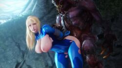  1boy 1girl 3d animated arms_behind_back ass ass_press bdsm bent_over blonde_hair blue_eyes bodysuit bondage bound breasts breasts_out cave from_behind hetero jiggle large_breasts metroid moaning monster nintendo noname55 ponytail rope samus_aran sex sound source_filmmaker_(medium) standing standing_sex tagme thick_thighs thighs torn_bodysuit torn_clothes video  rating:Explicit score:240 user:dontook1