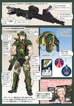 1boy 1girl alien_(series) alien_3 aliens_(movie) amanda_ripley armor assault_rifle auto-ordnance_corporation camera caseless_firearm dual-mode_shotgun dwayne_hicks electronic_firearm english_text extra_mouth franchi gerber_legendary_blades gerber_mk_ii grenade_launcher grey_hair gun headset heavy_machine_gun helmet ithaca_gun_company ithaca_m37 jacket japanese_text jumpsuit knife m41a_pulse_rifle m56_smartgun machine_gun microphone military military_uniform muta_koji photo_(object) pump-action_grenade_launcher pump-action_shotgun pump_action remington_870 remington_arms rifle sawed-off_shotgun semi-automatic_shotgun shotgun space_marine spas-12 story_time_(muta_koji) submachine_gun thompson_submachine_gun translation_request u1_grenade_launcher underbarrel_grenade_launcher watch weapon weapon_focus weapon_name weapon_profile