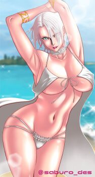  1girl absurdres breasts female_focus highres isabella_valentine large_breasts short_hair solo soul_calibur  rating:Questionable score:23 user:jojosstand