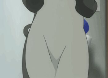  1girl amagami animal_costume animated animated_gif anime_screenshot bell black_hair cat_costume cosplay lowres paw_pose tachibana_miya tail tail_wagging  rating:Sensitive score:33 user:danbooru