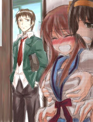 00s 1boy 2girls asahina_mikuru breast_grab breasts brown_hair grabbing himura_kiseki kyon large_breasts molestation multiple_girls school_uniform serafuku short_hair suzumiya_haruhi suzumiya_haruhi_no_yuuutsu walk-in yuri rating:Questionable score:19 user:danbooru 00s 1boy 2girls asahina_mikuru breast_grab breasts brown_hair grabbing himura_kiseki kyon large_breasts molestation multiple_girls school_uniform serafuku short_hair suzumiya_haruhi suzumiya_haruhi_no_yuuutsu walk-in yuri rating:Questionable score:19 user:danbooru