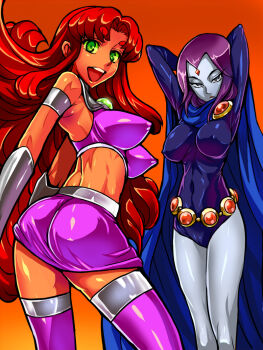 starfire, teen titans, raven, green eyes, sex doll - Image View - |  Gelbooru - Anime Art & Hentai Gallery