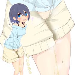 1girl bangs between_legs black_bra blue_eyes blue_hair blue_shirt blush bra bra_strap collarbone embarrassed eyebrows_visible_through_hair female hair_between_eyes hand_between_legs hands_together have_to_pee highres japanese_text kouyouchadhuke long_sleeves looking_at_viewer miniskirt off_shoulder open_mouth original outline peeing peeing_self shirt short_hair skirt solo standing steam sweat translation_request underwear v_arms wet wet_clothes white_outline yellow_skirt zoom_layer rating:Questionable score:5 user:AngryZapdos 1girl bangs between_legs black_bra blue_eyes blue_hair blue_shirt blush bra bra_strap collarbone embarrassed eyebrows_visible_through_hair female hair_between_eyes hand_between_legs hands_together have_to_pee highres japanese_text kouyouchadhuke long_sleeves looking_at_viewer miniskirt off_shoulder open_mouth original outline peeing peeing_self shirt short_hair skirt solo standing steam sweat translation_request underwear v_arms wet wet_clothes white_outline yellow_skirt zoom_layer rating:Questionable score:5 user:AngryZapdos
