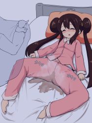 1girl artist_request barefoot bed bedwetting blanket blush brown_hair flat_chest loli long_hair lying mei_(pokemon) open_mouth pajamas peeing peeing_self pillow pokemon pokemon_(game) saliva sleeping twintails rating:Questionable score:49 user:zomgkitty 1girl artist_request barefoot bed bedwetting blanket blush brown_hair flat_chest loli long_hair lying mei_(pokemon) open_mouth pajamas peeing peeing_self pillow pokemon pokemon_(game) saliva sleeping twintails rating:Questionable score:49 user:zomgkitty