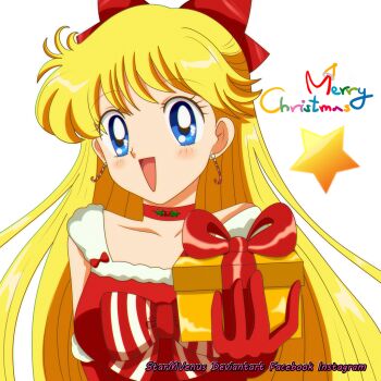  1girl adult_swim aino_minako bishoujo_senshi_sailor_moon bishoujo_senshi_sailor_moon_r bishoujo_senshi_sailor_moon_r:_the_movie bishoujo_senshi_sailor_moon_s bishoujo_senshi_sailor_moon_s_the_movie:_kaguya-hime_no_koibito bishoujo_senshi_sailor_moon_supers bishoujo_senshi_sailor_moon_supers_the_movie:_sailor_9_senshi_shuuketsu!_black_dream_hole_no_kiseki blonde_hair blue_eyes christmas holding_present starmvenus toei_company toonami viz_media  rating:General score:2 user:calum1998