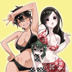 <o>_<o> 3girls bikini black_hair blush breast_envy breast_rest breasts breasts_on_head cleavage commentary_request floral_print green_hair height_difference highres igarashi_futaba_(shiromanta) kurobe_natsumi_(shiromanta) large_breasts medium_hair mole mole_under_eye multiple_girls navel polka_dot ponytail qqyy8rf9k sakurai_(shiromanta) senpai_ga_uzai_kouhai_no_hanashi short_hair swimsuit tan v rating:Safe score:12 user:danbooru <o>_<o> 3girls bikini black_hair blush breast_envy breast_rest breasts breasts_on_head cleavage commentary_request floral_print green_hair height_difference highres igarashi_futaba_(shiromanta) kurobe_natsumi_(shiromanta) large_breasts medium_hair mole mole_under_eye multiple_girls navel polka_dot ponytail qqyy8rf9k sakurai_(shiromanta) senpai_ga_uzai_kouhai_no_hanashi short_hair swimsuit tan v rating:Safe score:12 user:danbooru