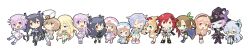 10s 15girls black_hair blanc blonde_hair blue_eyes blue_hair bow brown_hair chibi choujigen_game_neptune compa cup d-pad green_eyes hair_bow hair_ornament hat if_(choujigen_game_neptune) kiseijou_rei long_hair looking_at_viewer magiquone multiple_girls nepgear neptune_(choujigen_game_neptune) neptune_(series) noire pish purple_eyes purple_hair pururut ram_(choujigen_game_neptune) red_eyes ribbon rom_(choujigen_game_neptune) short_hair siblings sisters smile tennouboshi_uzume twins twintails two_side_up uni_(choujigen_game_neptune) vert wide_image yurax-mae