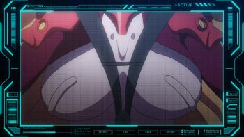  animated audible_speech bouncing_breasts breasts heavy_object japanese_audio large_breasts laughing long_hair sound tagme video 