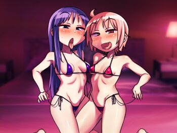  2girls chiden hinata_yukari multiple_girls nonohara_yuzuko school_uniform serafuku  rating:Sensitive score:0 user:exaugens