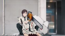  animated anime_screenshot battle blood chainsaw_man denji_(chainsaw_man) gun higashiyama_kobeni katana_man_(chainsaw_man) knife running sawatari_akane_(chainsaw_man) snake snake_devil_(chainsaw_man) sound tagme video weapon  rating:Sensitive score:25 user:15taylorn