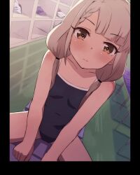  1girl 2boys age_difference animated audible_speech blush breasts brown_hair cleft_of_venus clothed_female_nude_male clothing_aside completely_nude covered_navel cum cum_in_pussy cumdrip english_text fingering fingernails heart heart-shaped_pupils hetero highres hisakawa_nagi idolmaster idolmaster_cinderella_girls knees kodomo_doushi leg_grab legs loli long_hair looking_at_viewer lying moaning multiple_boys nude on_back one-piece_swimsuit open_mouth penis pov pov_crotch pov_hands pussy rolling_eyes seneto sex shiny_skin short_hair shota small_breasts sound spread_legs stomach subtitled swimsuit swimsuit_aside symbol-shaped_pupils testicles thighs twintails uncensored vaginal video watching  rating:Explicit score:3009 user:SassyLoliCorrector