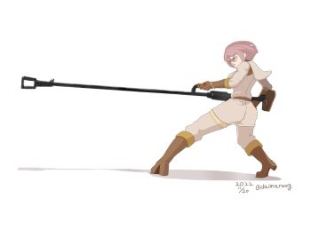  1girl brown_eyes brown_hair daimaru_(s29y2c) daimarung military pale_skin short_hair standing the_king_of_fighters whip_(kof)  rating:Explicit score:0 user:R212299KOF