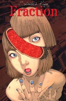  bleeding blonde_hair blood blue_eyes blue_nails bob_cut cover cover_page covering_privates covering_breasts ero_guro guro kago_shintaro kago_shintarou lowres manga_cover nude scared sliced  rating:Explicit score:7 user:The_American_Psycho