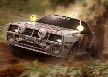  car commentary_request dirt_road highres jettoburikku license_plate motor_vehicle race_vehicle racecar rally_car road solo_focus sponsor toyota toyota_celica vehicle_focus white_car world_rally_championship 