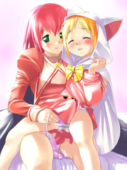  1990s_(style) 2girls age_difference blue_panties blush egg_vibrator final_fantasy final_fantasy_v happy hima krile_mayer_baldesion_(ff5) lenna_charlotte_tycoon loli multiple_girls nose_blush onee-loli panties remote_control_vibrator retro_artstyle school_uniform sex_toy striped_clothes striped_panties underwear vibrator vibrator_over_clothes white_mage_(final_fantasy) white_panties yuri  rating:Explicit score:66 user:danbooru