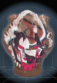  1girl black_scales closed_eyes closed_mouth commentary_request dougaku_(passionpit777) dragon_capture_jar dragon_girl dragon_horns dragon_tail dragon_wings duel_monster furry furry_female highres horns house_dragonmaid solo tail wings yu-gi-oh! 