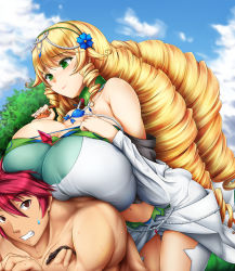 10s 1boy 1girl bare_shoulders blonde_hair blush bol_(liliymimi) breast_rest breasts breasts_on_head clenched_teeth dress drill_hair flower gigantic_breasts gradient green_eyes hair_flower hair_ornament highres huge_breasts jewelry long_hair madan_no_ou_to_vanadis midriff muscle navel necklace red_eyes red_hair smile sofya_obertas surprised sweat sweatdrop teeth thigh_gap tigrevurmud_vorn very_long_hair rating:Questionable score:75 user:100241 10s 1boy 1girl bare_shoulders blonde_hair blush bol_(liliymimi) breast_rest breasts breasts_on_head clenched_teeth dress drill_hair flower gigantic_breasts gradient green_eyes hair_flower hair_ornament highres huge_breasts jewelry long_hair madan_no_ou_to_vanadis midriff muscle navel necklace red_eyes red_hair smile sofya_obertas surprised sweat sweatdrop teeth thigh_gap tigrevurmud_vorn very_long_hair rating:Questionable score:75 user:100241
