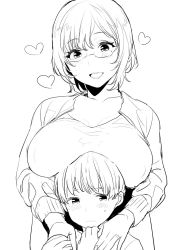 1boy 1girl age_difference blush breast_rest breasts breasts_on_head glasses heart height_difference hetero highres inari_(kimitama0902yahoocojp) large_breasts looking_at_viewer milf mole mole_under_eye monochrome open_mouth original sexually_suggestive short_hair shota sketch smile rating:Questionable score:37 user:fussy_hussy 1boy 1girl age_difference blush breast_rest breasts breasts_on_head glasses heart height_difference hetero highres inari_(kimitama0902yahoocojp) large_breasts looking_at_viewer milf mole mole_under_eye monochrome open_mouth original sexually_suggestive short_hair shota sketch smile rating:Questionable score:37 user:fussy_hussy
