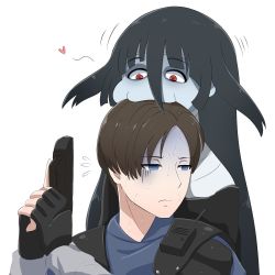 1boy 1girl bandage biting black_dress black_hair blank_eyes blue_shirt blue_skin brown_hair commentary crossover dress eyebrows_visible_through_hair flying_sweatdrops gloom_(expression) gloves gun hair_between_eyes head_biting heart keicyanyan leon_s_kennedy long_hair red_eyes resident_evil resident_evil_2 shaded_face shirt short_hair simple_background sweat sweating_profusely wavy_mouth weapon white_background yamada_tae zombie_land_saga rating:Safe score:5 user:danbooru 1boy 1girl bandage biting black_dress black_hair blank_eyes blue_shirt blue_skin brown_hair commentary crossover dress eyebrows_visible_through_hair flying_sweatdrops gloom_(expression) gloves gun hair_between_eyes head_biting heart keicyanyan leon_s_kennedy long_hair red_eyes resident_evil resident_evil_2 shaded_face shirt short_hair simple_background sweat sweating_profusely wavy_mouth weapon white_background yamada_tae zombie_land_saga rating:Safe score:5 user:danbooru
