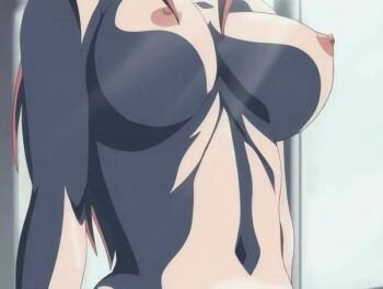  00s 1girl 2005 animated animated_gif bible_black bible_black_only blush bouncing_breasts breasts happy happy_sex implied_sex large_breasts light_rays lipstick long_hair makeup mature_female nipples nude office purple_eyes red_hair school smile sunbeam sunlight tagme takashiro_hiroko teacher window 