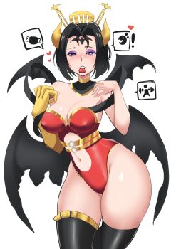  demon demon_girl digimon digimon_(creature) lilithmon mark_of_evil pabsmikan valentine wings 