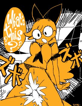  1girl artist_name bad_id bad_tumblr_id bottomless bow cum english_text glasses hair_bow penis school_uniform se-chan serafuku sex sex_&amp;_violence_with_machspeed sex_and_violence_with_machspeed solo solo_focus taikodon text_focus 