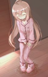 1girl ahoge between_legs blush brown_hair collarbone door embarrassed eyebrows_visible_through_hair female full_body hand_between_legs have_to_pee highres indoors long_hair long_sleeves minoco nose_blush open_mouth original pajamas pants peeing peeing_self pigeon-toed pink_footwear pink_pants pink_shirt shiny shiny_hair shirt slippers solo standing sweat wet wet_clothes rating:Questionable score:8 user:AngryZapdos 1girl ahoge between_legs blush brown_hair collarbone door embarrassed eyebrows_visible_through_hair female full_body hand_between_legs have_to_pee highres indoors long_hair long_sleeves minoco nose_blush open_mouth original pajamas pants peeing peeing_self pigeon-toed pink_footwear pink_pants pink_shirt shiny shiny_hair shirt slippers solo standing sweat wet wet_clothes rating:Questionable score:8 user:AngryZapdos