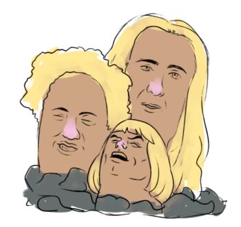 3boys alolan_dugtrio alolan_form ancient_aliens animal blonde_hair crossover dark_skin fabulous_secret_powers_(meme) fusion gen_7_pokemon giorgio_tsoukalos he-man head_back laughing long_hair looking_at_viewer male_focus masters_of_the_universe meme mole mole_(animal) multiple_boys multiple_crossover nicholas_cage nintendo no_humans pokemon pokemon_(creature) pokemon_sm short_hair simple_background tagme underground what white_background