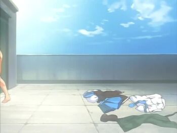  1boy 1girl against_wall akiyama_miho animated anime_screenshot aoshima_ken'ichi barefoot blue_hair body_transfer bouncing_breasts breast_focus breast_sucking breasts cowgirl_position cum cum_in_mouth cum_in_pussy cunnilingus doggystyle ejaculation feet fellatio freckles hands_on_another's_head hetero irrumatio jiggle kiss large_breasts licking licking_nipple licking_penis long_hair moaning navel nikutai_ten'i nipple_stimulation nipples nude oral orgasm penis pubic_hair purple_eyes reverse_cowgirl_position sex sex_from_behind straddling sweat tagme vaginal video  rating:Explicit score:62 user:SRW30