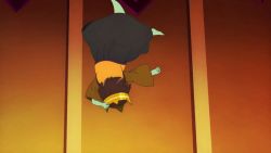  1girl anak_zahard animated anime_screenshot brown_hair cameltoe colored_skin crown female_focus highres loli solo sound tagme tower_of_god upskirt video  rating:Questionable score:106 user:NotTheNax